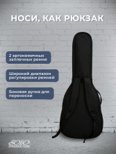 Чехол для 12 струнной гитары полужесткий ЧГ12-3.1