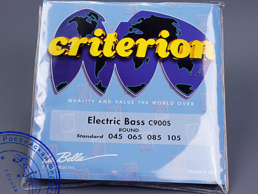Струны для для 4-х струнных бас-гитар La Bella Criterion C900S, обмотка сталь, .045-.105