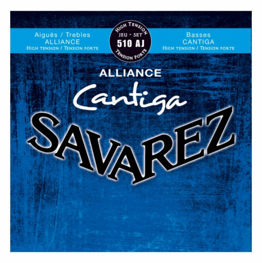 Струны для классических гитар Savarez 510AJ, карбон, серебро, сильного натяжения