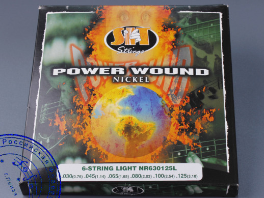 Струны для 6-ти струнной бас-гитары S.I.T. Bass Power NR6, обмотка никель, .030-.125