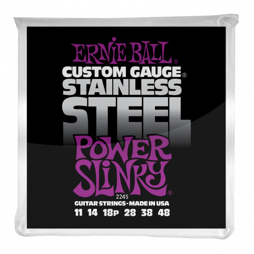 Струны для электрогитар Ernie Ball Slinky 2245 .011-048  Stainless Steel