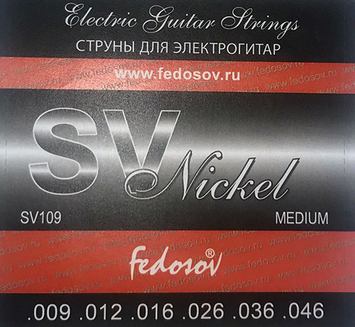 Струны для электрогитар МК Федосов SV2 S.V. Light Regular никелированные, ..009