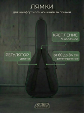 Чехол для 12-ти струнной гитары неутепленный, с 2-мя ремнями ЧГ12-1/1GR