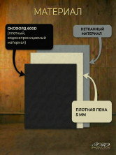Чехол для 12-ти струнной гитары утеплен, с 2-мя ремнями ЧГ12-2/1R